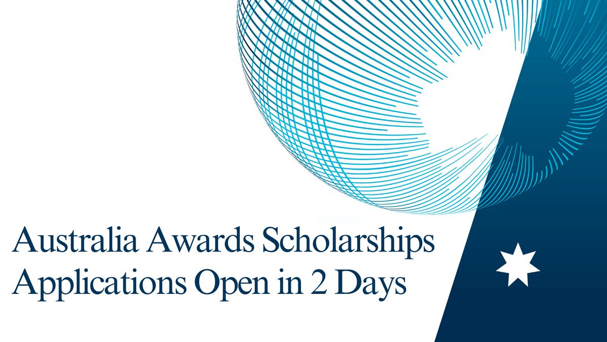 AustraliaAwards's tweet photo. Only 2 days until applications open for #AustraliaAwards Scholarships to study in Australia in 2025! For more information, visit https://t.co/eD9LWPHDcX https://t.co/IESRlgYf1v