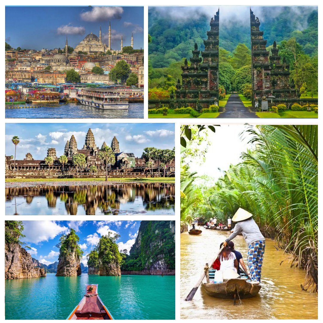These countries will make your summer vacation memorable 😊
#Wanderlust #Travel #travellers #traveling #travelphotography #holidays #travelagencies #Enjoy #vacation #vacations #Turkey #BALI #Cambodia #Vietnam #Thailand