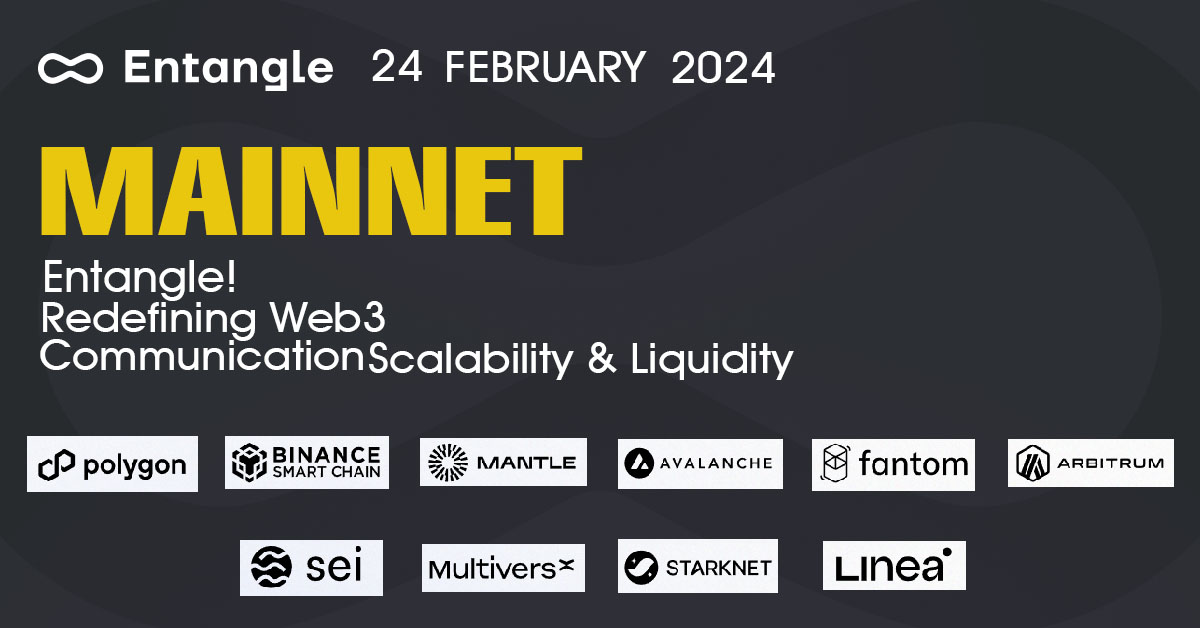 zaynuse's tweet image. Welcome to Entangle!  @Entanglefi 
Redefining Web3 Communication, Scalability &amp;amp; Liquidity

ARE YOU READY  to MAINNET 💥💥💥
The Entangle Blockchain consists of 3 Layers:
⚡️Application Layer
⚡️Modules Layer
⚡️Tendermint Core Layer

more details 👇👇
#EntangleMainnet #entanglefi