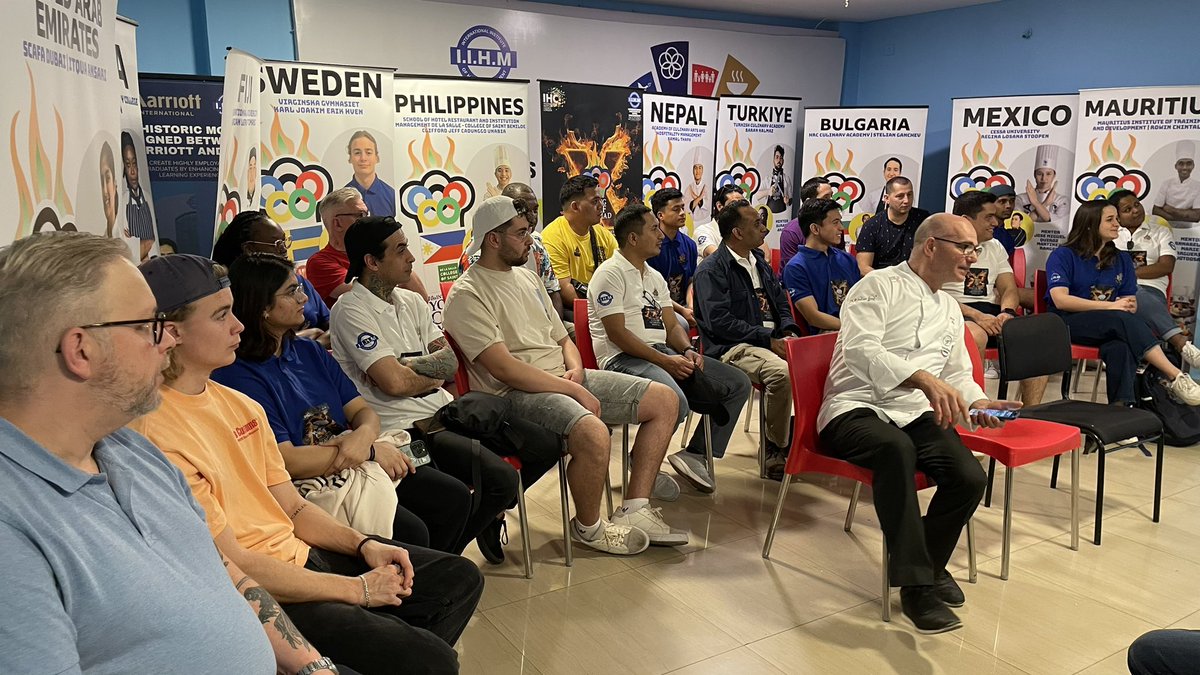 Young Chef Olympiad semifinal in Bangalore with @SicilianChef in the judges panel