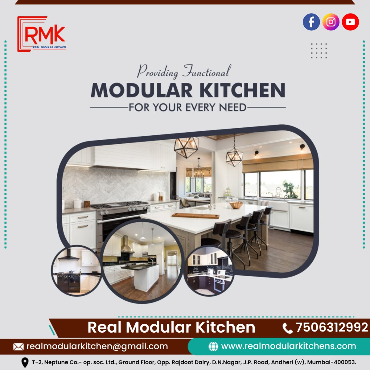 RealModular's tweet image. &quot;Transforming kitchens into functional masterpieces! 🍳✨ Our real modular kitchens in Andheri are designed for both style and efficiency. #ModularKitchenMagic #AndheriKitchenDesign&quot;
Contact us: 9167996524
realmodularkitchens.com