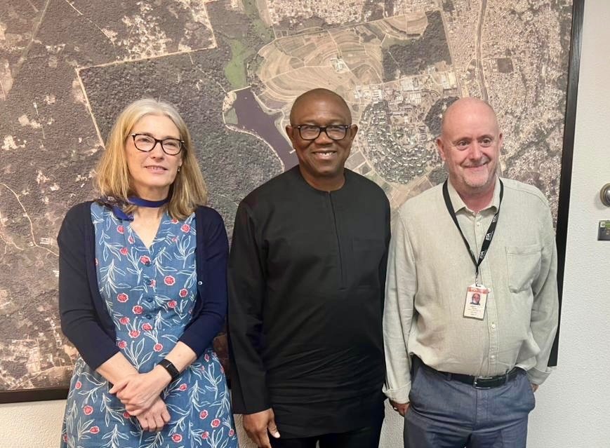 PeterObi's tweet image. In Ibadan yesterday, I, accompanied by Mrs. Aisha Yusufu, Dele Farotimi, and Dr. Moses Paul, visited the headquarters of the International Institute of Tropical Agriculture (IITA), the organization whose duty it is to engage in agricultural research for the development of