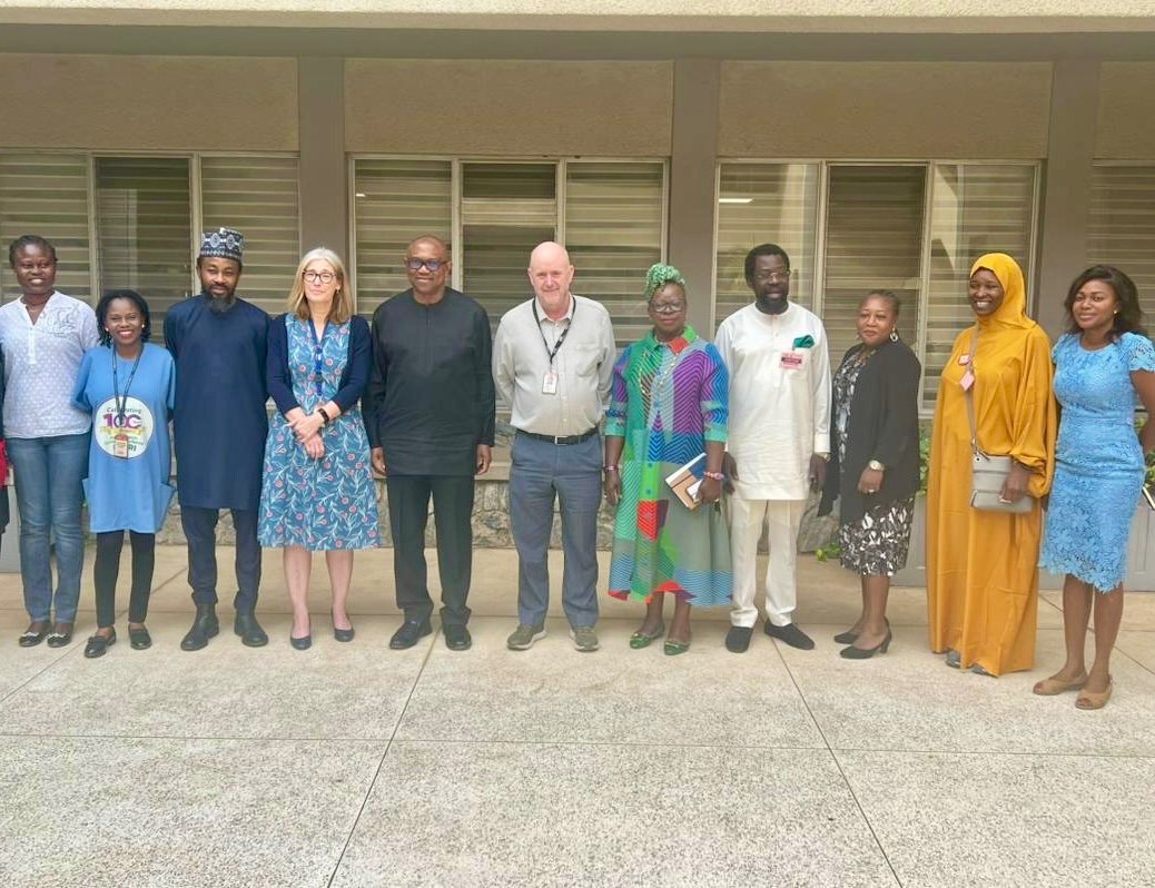 PeterObi's tweet image. In Ibadan yesterday, I, accompanied by Mrs. Aisha Yusufu, Dele Farotimi, and Dr. Moses Paul, visited the headquarters of the International Institute of Tropical Agriculture (IITA), the organization whose duty it is to engage in agricultural research for the development of