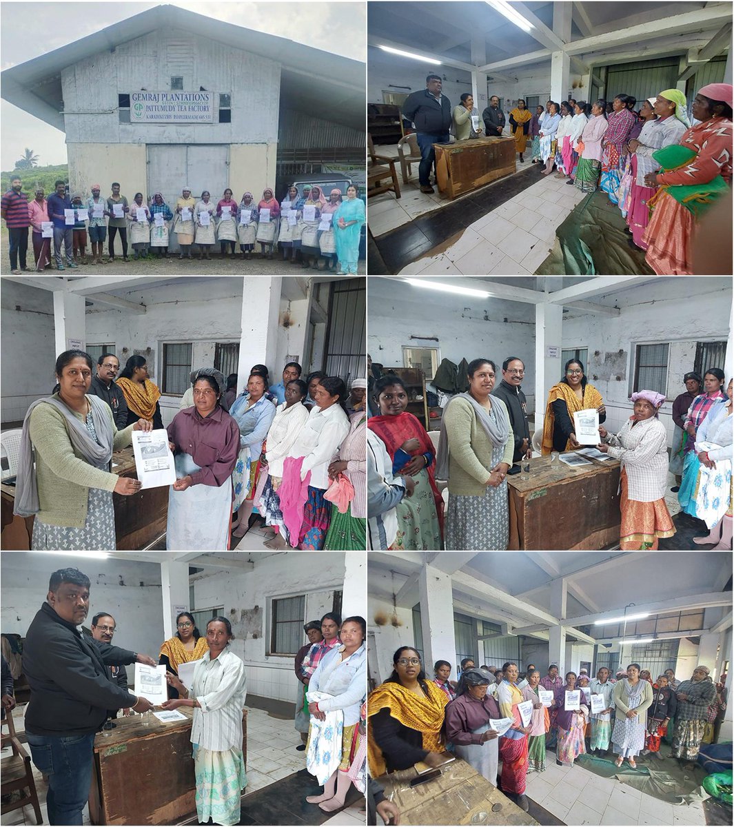 #AyushmanCard distributed to tea workers by Tea Board, Zonal Offices at Pattumudy Estate, Idukki, Kerala and Coonoor, the Nilgiris district, Tamil Nadu.

#AyushmanBharat #PMJAY