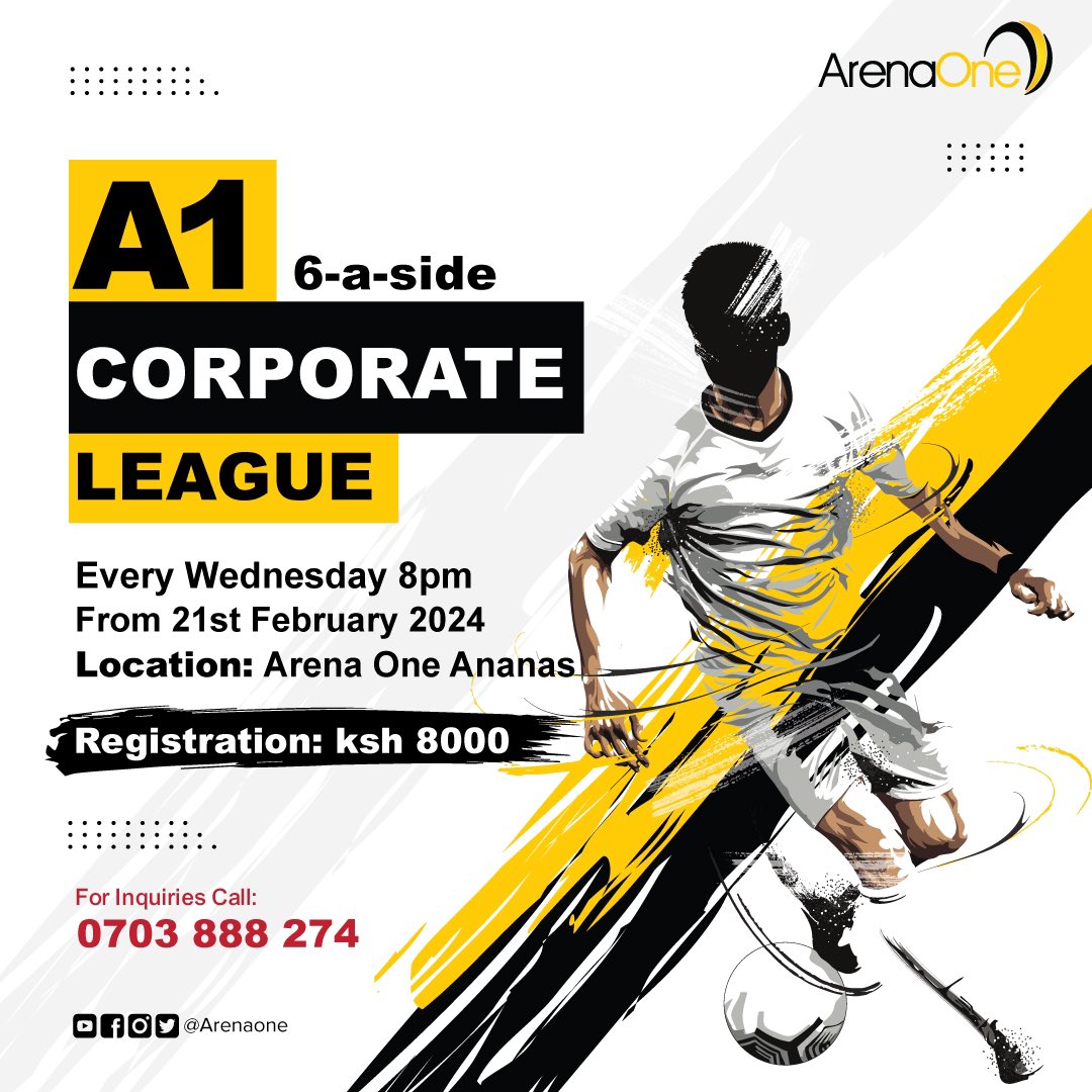 At ArenaOne, we don’t want you to lose your spark, while in your white or blue collar, sign up with us below, TAG YOUR BOSS and let’s enjoy the competitiveness of leisure sports! #AFCON2024 #corporate #BachelorNation #roomtoimprove #tocatchacopper