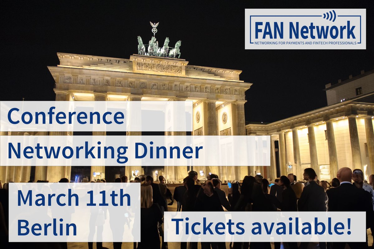 📍On March 11, right before #mpe2024, FAN Network is opening doors for Fintech networking.  

We’re happy to contribute and share our view on fintech & mobility, in-car commerce and in-car payments. 

👉🏻 Make sure you reserve your spot!

See you in Berlin!🚀

#Payment #FinTech