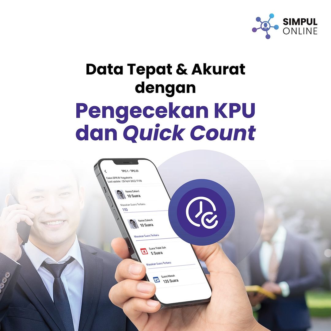 Cek data penghitungan suara, tak perlu ragu lagi dengan Simpul Online, bisa Real-time 🙌🏻

#aplikasipilkada #simpulonline #aplikasipemenanganpilkada #pilkada2024 #timkuat #dataakurat #menangpilkada2024 #pilkada #pilkada2024 #kpps