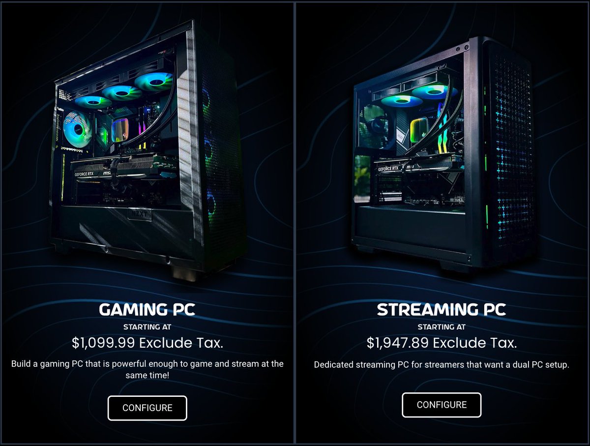 We're refining our custom PC services to focus exclusively on gaming and streaming builds, temporarily pausing our workstation builder, we'll reintroduce an upgraded workstation option along with a new, innovative builder in late 2024. 🌐cpubld.com