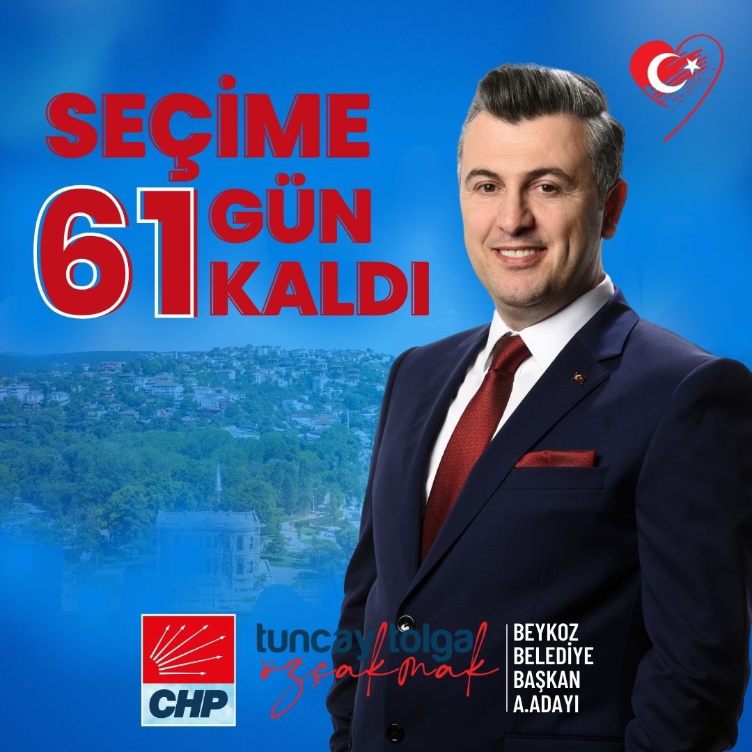Beykoz Belediyesi’ni devralmamız için demokrasi şölenine 61 Gün kaldı. 

#BenimAdayım
#GeliyorSizinUşak
#TuncayTolgaÖzçakmak