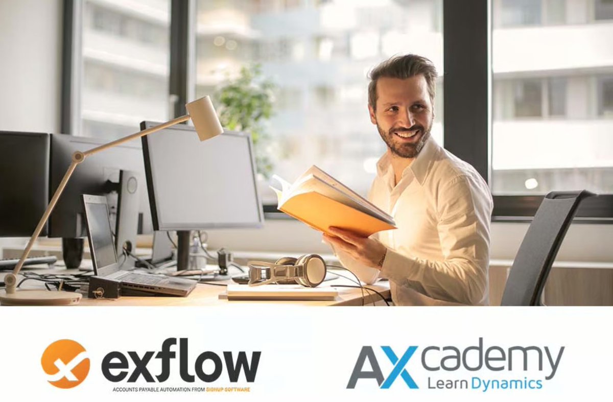 AXcademy's tweet photo. ‘ExFlow Academy, powered by AXcademy’, is designed to equip participants with the knowledge and skills they need to expertly maximize the capabilities of ExFlow and become ExFlow certified.
Find out more >> https://t.co/e8C0LXSdvf
#D365FO #APautomation #Exflow https://t.co/bPKx2UJAM0