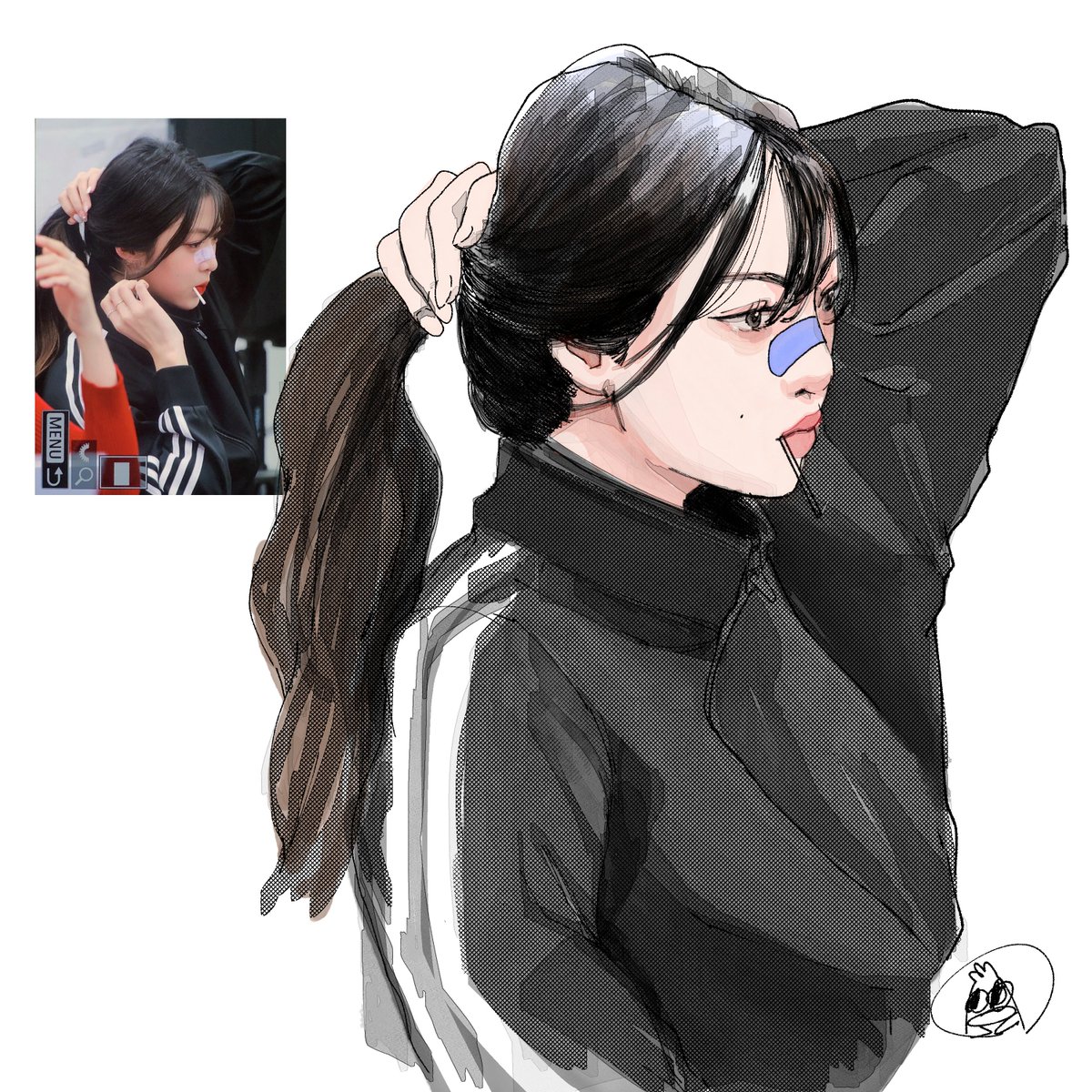 aizenero's tweet image. Nien 🍓- Sketch practice