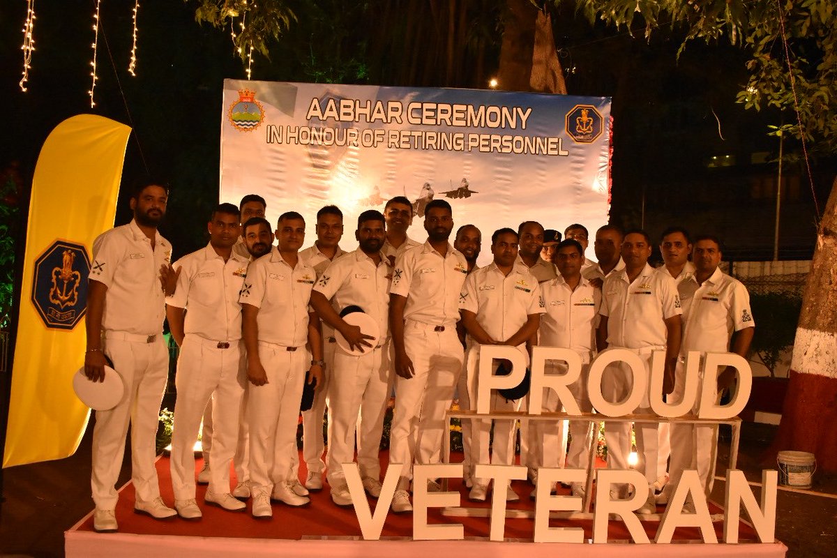 An Ocean full of Gratitude! Honouring a Lifetime of Service ⚓️ 🌊 , @IN_WNC honoured 83 retiring sailors at #AabharCeremony at #SagarInstitute.
⁦@indiannavy⁩