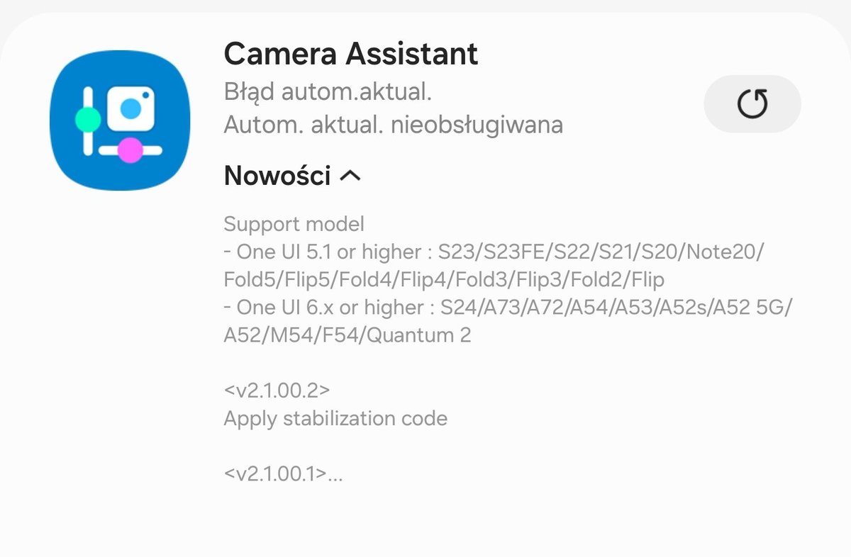 sardroid's tweet image. Aktualizacja aplikacji #CameraAssistant w #Store: