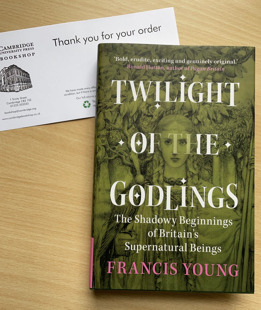 Two of my reviews (written Oct. 2023) to look out for (both for the Journal of Am. Folklore) ‘Patapsco Spirits: Eleven Ghost Stories’ @addisonhart (confirmed Summer 2024) & ‘Twilight of the Godlings’ (historical) @DrFrancisYoung @AngelicoPress @CambridgeUP @cambUP_History 1/2