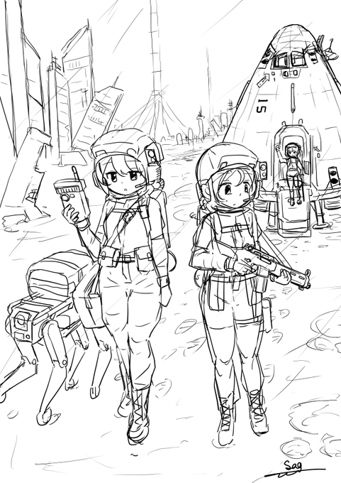 パッと思いついた次の漫画のコンセプトラフ(今描いてるヤツ先にやれよ自分) 