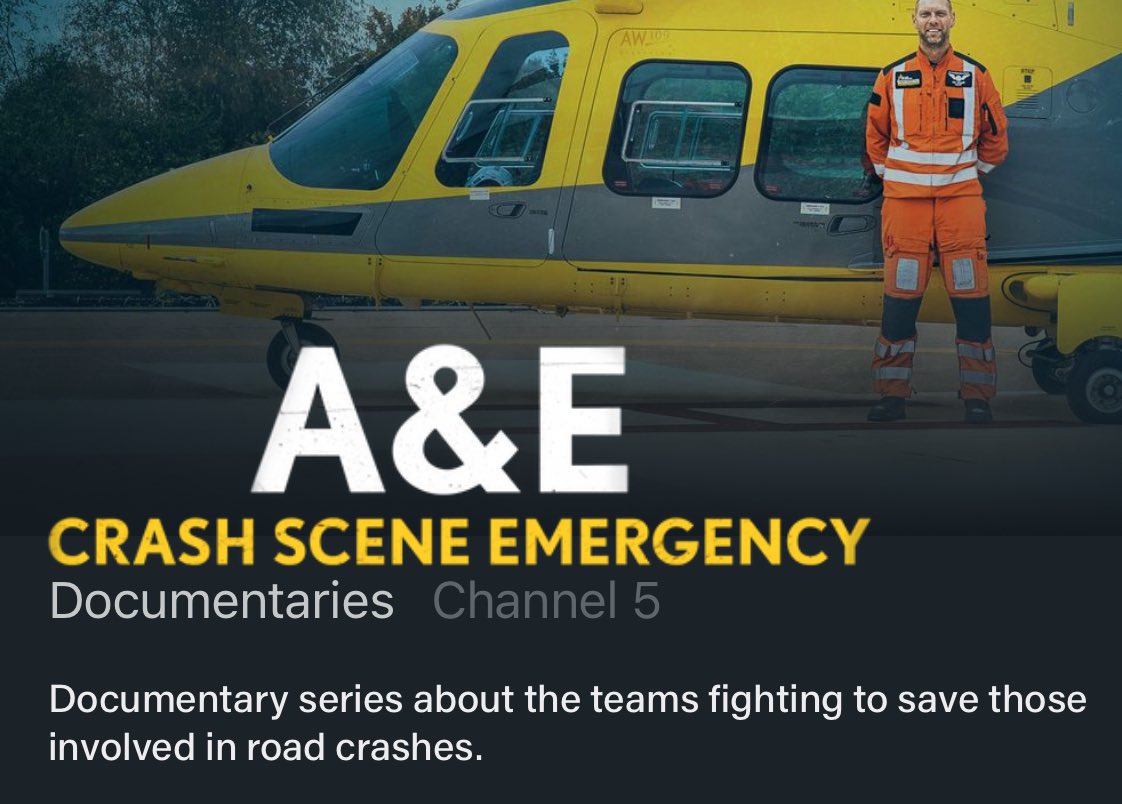 Helmets may not prevent a brain injury but they undoubtedly save lives. Tune in to channel 5: A&E crash scene emergency this week (episode 3) for an insight into emergency care after brain injury. Featuring our own Dr Sephton. channel5.com/show/road-traf…