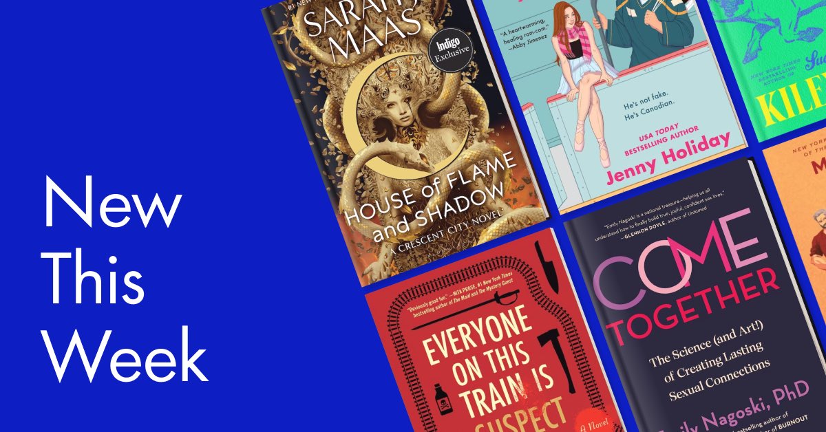 Indigo_Barrie's tweet photo. These new books are GOOD. 🙌 Dive into #HouseOfFlameAndShadow by @SJMaas, embark on a suspenseful journey with #EveryoneOnThisTrainIsASuspect by #BenjaminStevenson, and find healing in #AllRhodesLeadHere by @MarianaZapata_ 📖🔥 Explore books: https://t.co/IoyjvL2zed #MustReads https://t.co/qrHxgV0OMC