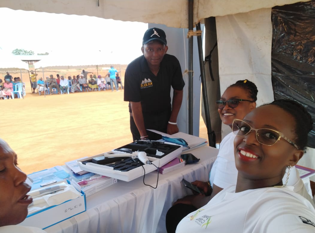 KILELEHealthKE's tweet photo. Yesterday, our Kilele Health team members were in an event in Taita Taveta where the Hon. CS Health and CS Aisha Jumwa visited our table to learn about what we do.
Great team memories.
#KILELE #KileleChallenge #ThamaniYetu https://t.co/HPgImGM0Du
