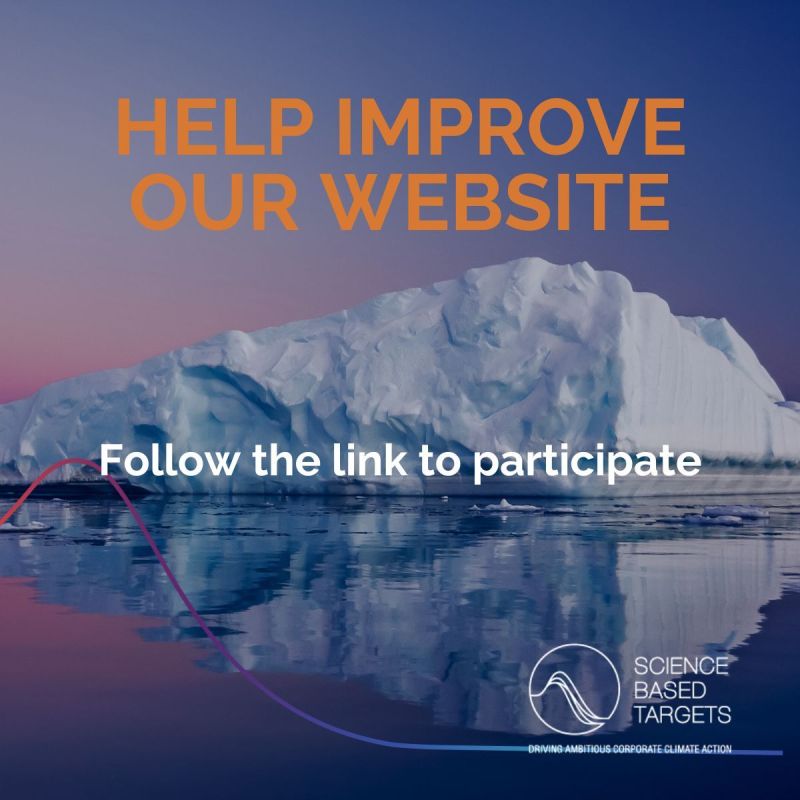 sciencetargets's tweet photo. Have five minutes to spare?

The SBTi is updating our website and would love to hear from you on how to best improve it!

Complete the activity here:
https://t.co/3CyvHgNX3I https://t.co/PZx9Po86W6