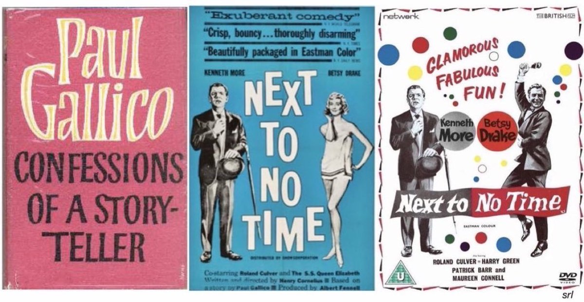 SaveRedlandLibr's tweet photo. 1:05pm TODAY on @TalkingPicsTV
The 1958 #Comedy film🎥 “Next to No Time” directed & written by #HenryCornelius
Based on #PaulGallico’s 1961 short story📖 “The Enchanted Hour"
🌟#KennethMore #BetsyDrake
+ #RolandCulver #HarryGreen #JohnLaurie #SidJames #IreneHandl https://t.co/HOk1k1297P