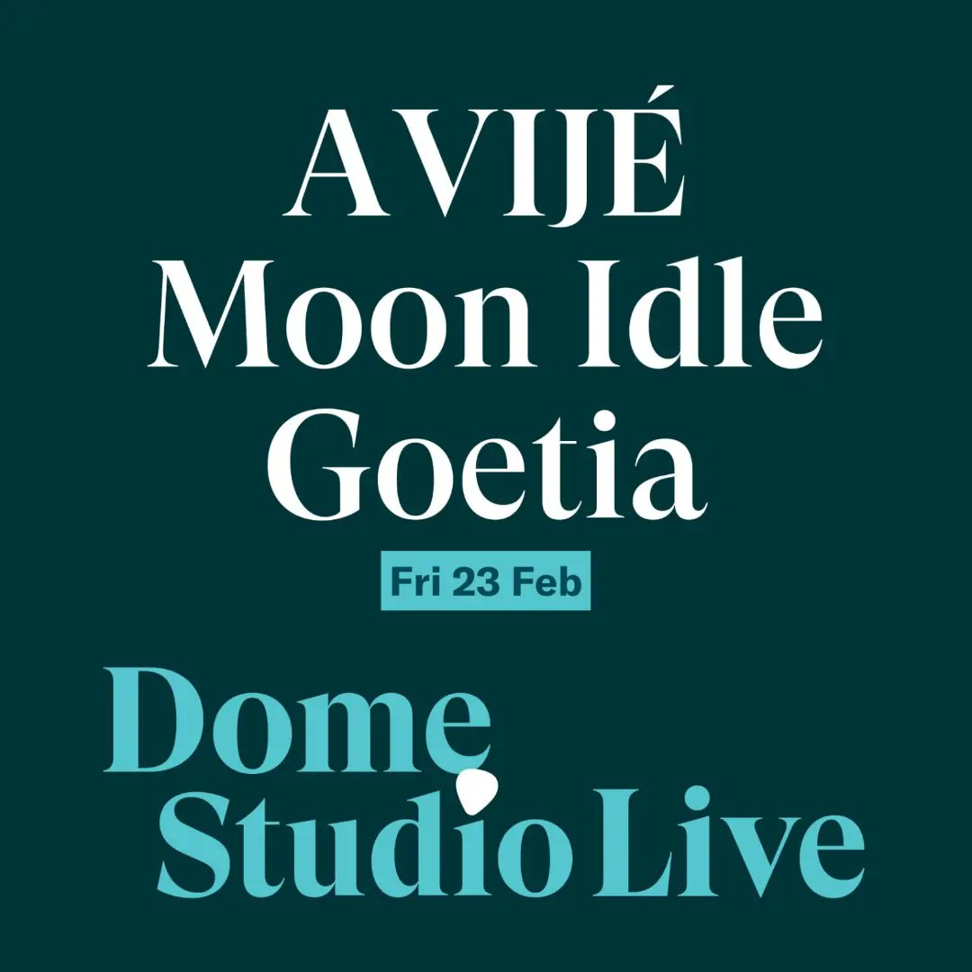 Excited to announce 1st line up for our monthly event at Brighton Dome- @brightdome on Friday 23rd of Feb. Great artists will be performing at The Studio Theatre inside the iconic Brighton Dome. Artists are: Avije, moon Idle and Geotia. Grab a ticket at: brightondome.org/whats-on/VKt-d…