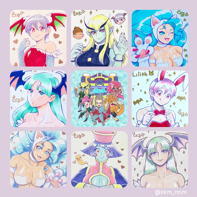 #今月描いた絵を晒そう 
も、もうこのタグの時期……アナログ多めでしたね～～～ 