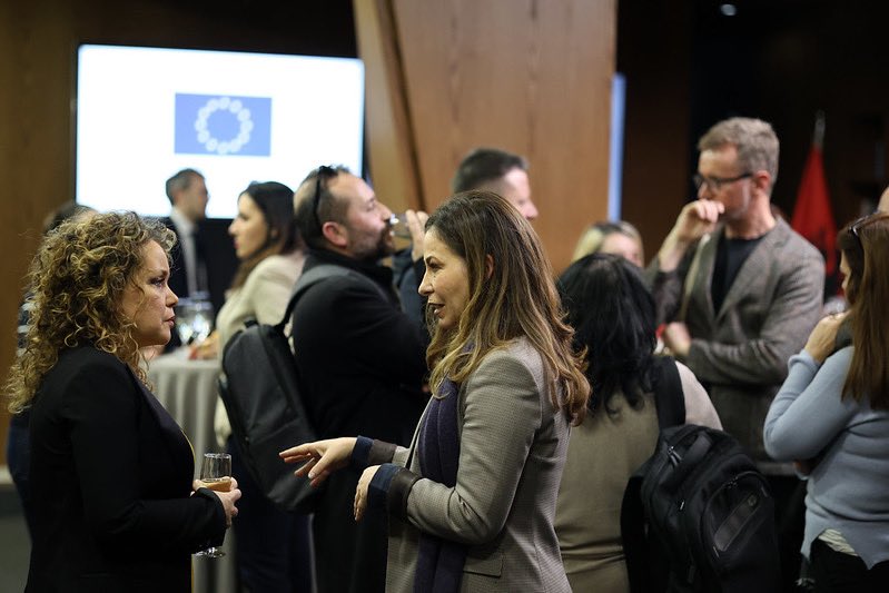 EUAmbAL's tweet photo. … to play this role. My message to them was: Your active participation in 🇦🇱 Albania’s EU accession process is key. 
🗣️ Your voice matters! Looking forward to working closer together!
2/2 https://t.co/uT4u4ZGOsU