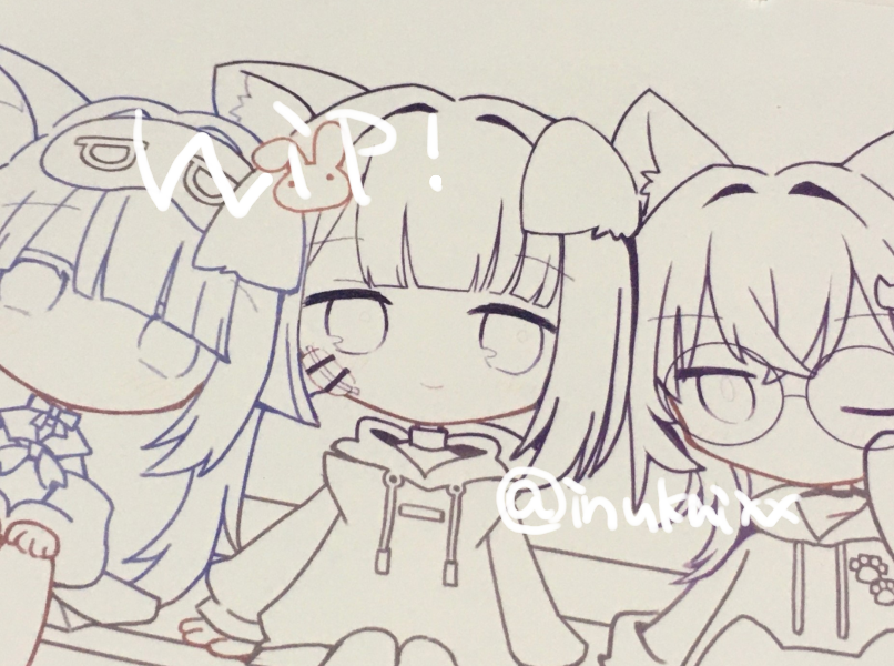 「skebイラスト、描いてます～! 」|犬飼/さかなのマーチ【BOOTH新作追加/名古屋コミティア【D-24】】のイラスト