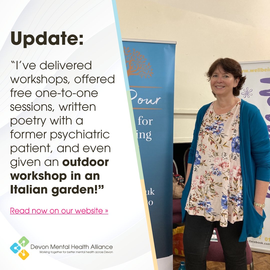 "I’ve been able to help so many people and spread the word..."

Since receiving a grant from our Innovation Fund last year, Debbie from OutPour has achieved a lot! Check out the updated post about the Newton Abbot-based social enterprise here: loom.ly/HXjSUGc