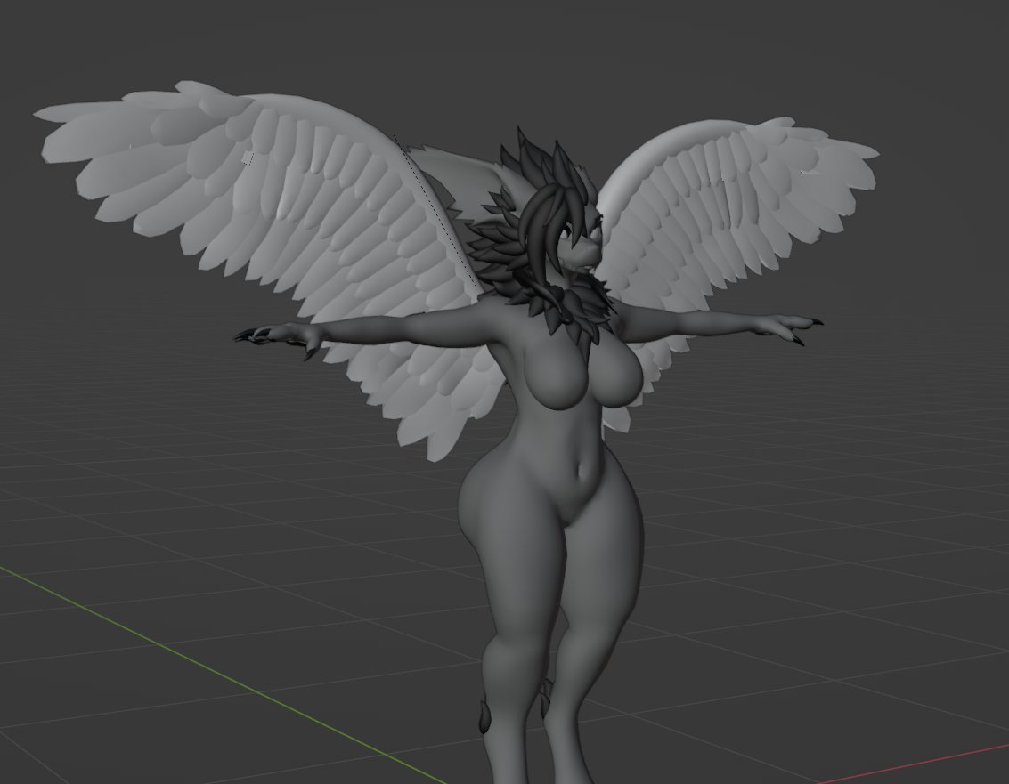 ACEREDFANG's tweet photo. trying to make some angle wings but weight paint ;w;

#vrchat #furry https://t.co/DGQ1nxwpKi