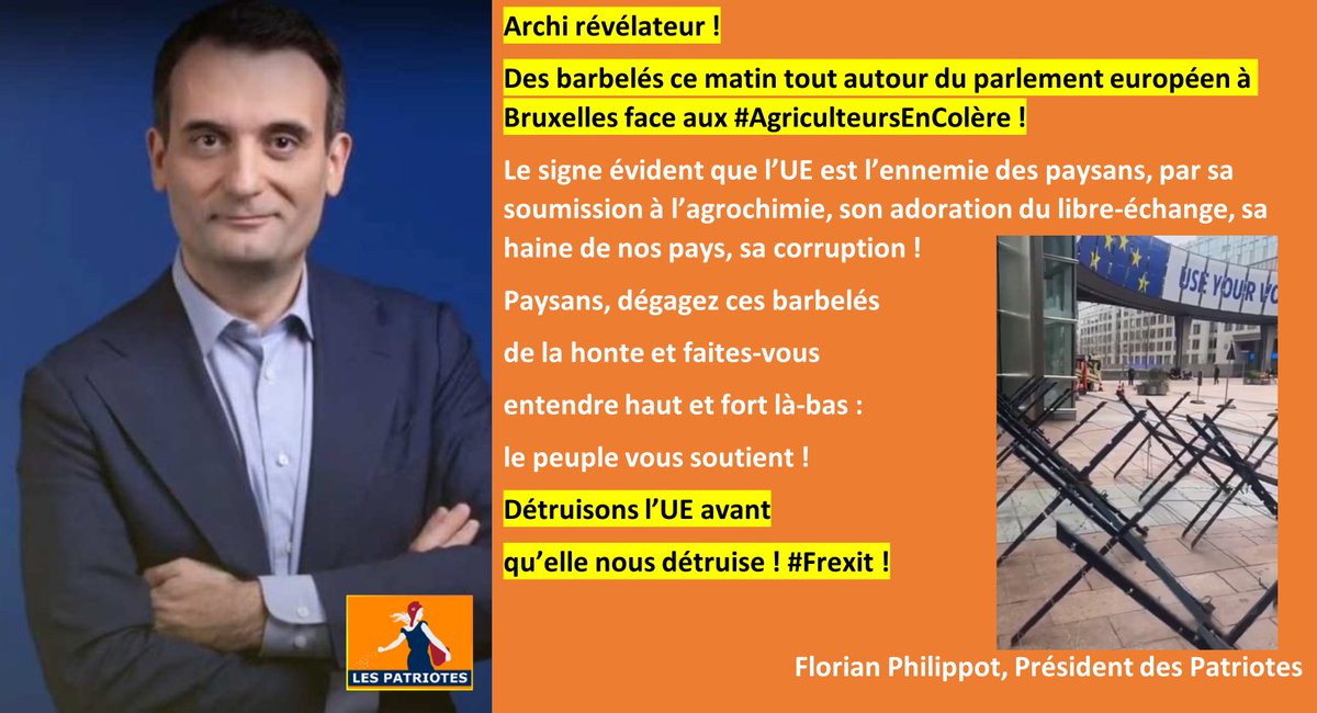 👉C'est tellement révélateur ! ✊
#ÀbaslUE !
#ViveLaFrance !
#2024RésistanceTotale !
#RejoignezLaRésistance !
#RejoignezLesJustes !
👉les-patriotes.fr