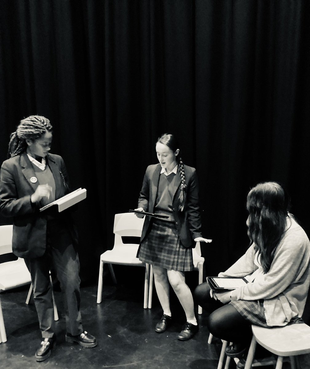 BGS_Arts's tweet photo. It’s lovely to have some of our #BGSyear11 back in the studio today. GCSE Drama students are hard at work in rehearsals for their upcoming #textsinpractice NEA. Grab your tickets via the link in the bio! #BGSbold https://t.co/m22WJQueY8