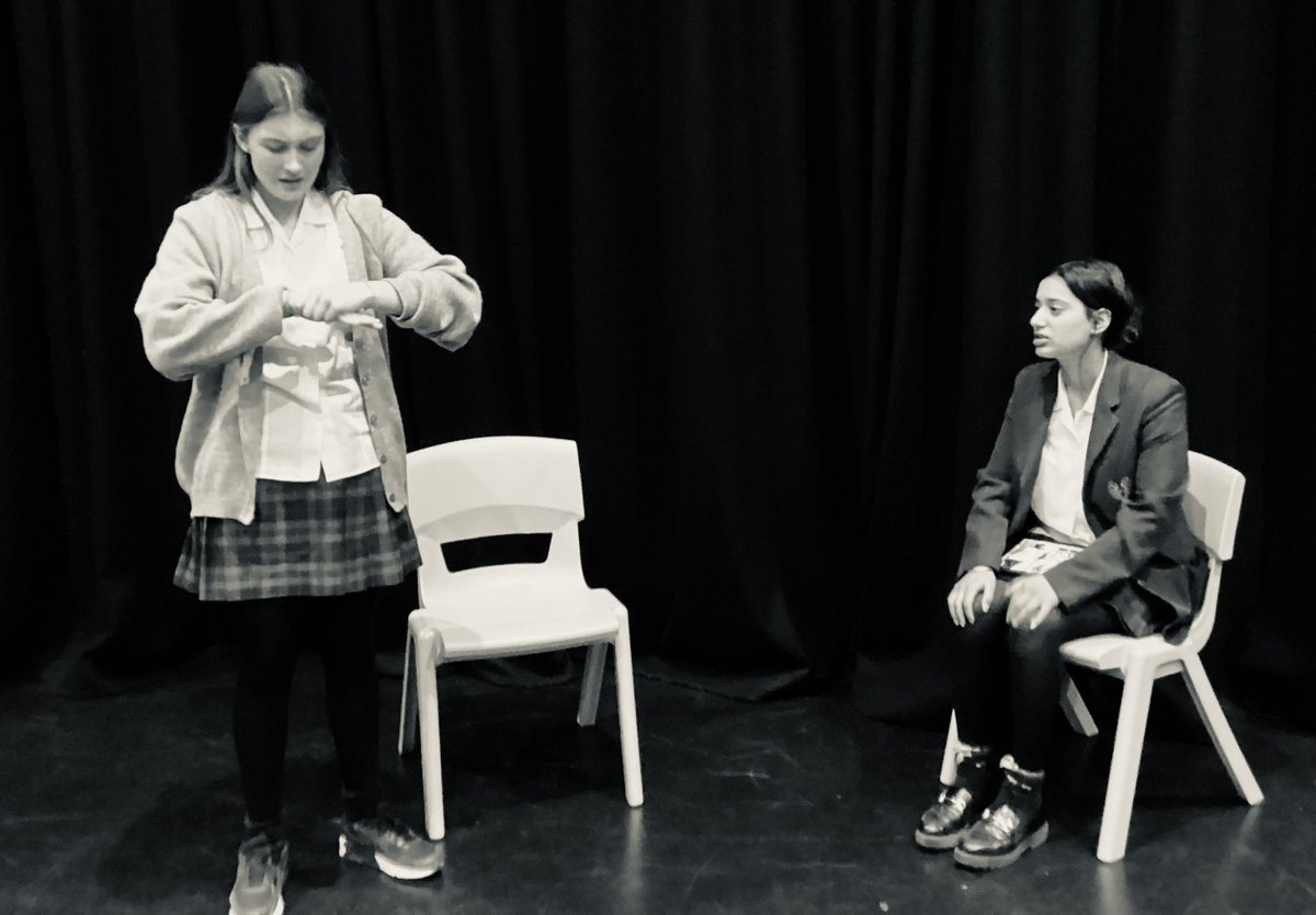 BGS_Arts's tweet photo. It’s lovely to have some of our #BGSyear11 back in the studio today. GCSE Drama students are hard at work in rehearsals for their upcoming #textsinpractice NEA. Grab your tickets via the link in the bio! #BGSbold https://t.co/m22WJQueY8