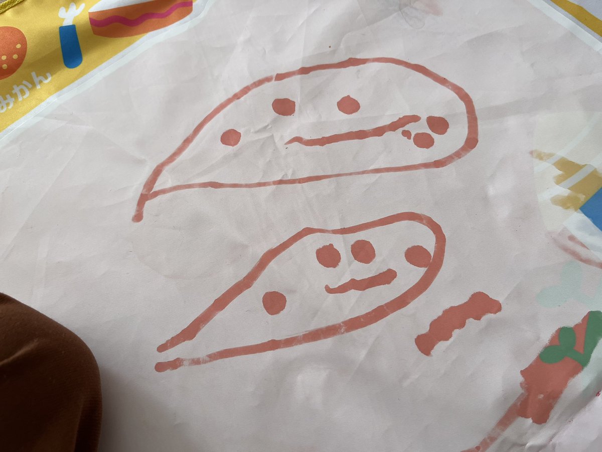 3歳目前にしてようやく顔らしきものが描けるようになった息子。