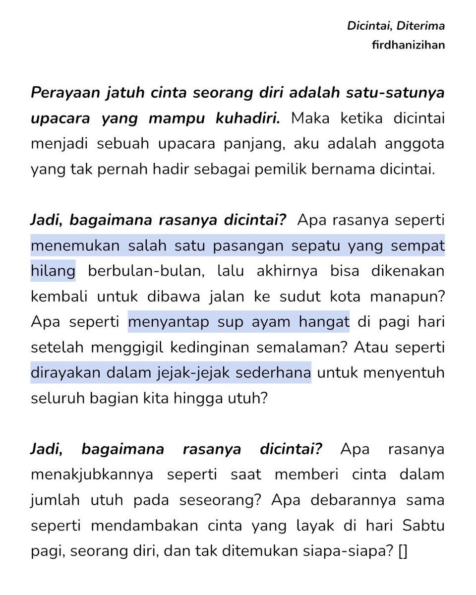 literarybase's tweet photo. karya

bagiku, dicintai itu harganya mahal sekali.
https://t.co/svFOGMpRwT