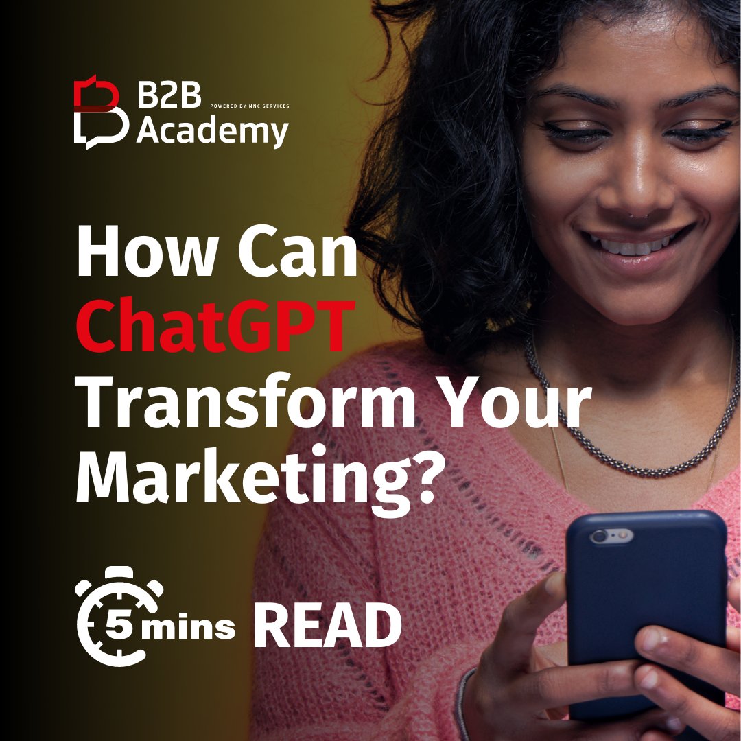 Curious about how ChatGPT can elevate your marketing game? Our latest blog post is a treasure trove of answers to the questions every marketer is asking about ChatGPT!

hubs.ly/Q02hYJWt0

#MarketingAI #ChatGPT #ContentStrategy #SalesInnovation #B2BAcademy