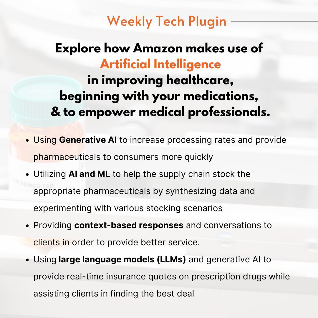 Buying & restocking medications just got smarter as Amazon Pharmacy implemented AI in their operations and customer service line which has caused a huge impact on both buyer and seller. #techtrends #amazon #pharmacy #healthcare #ai