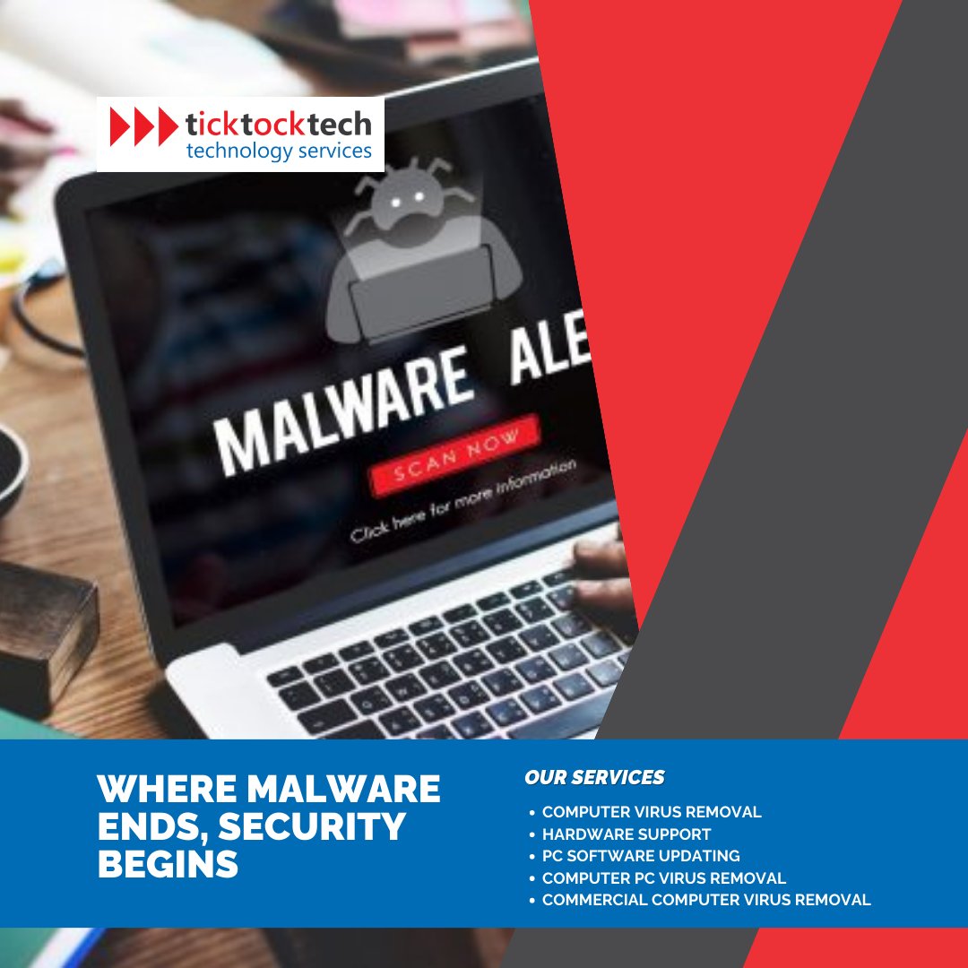 Unlock the potential of a secure digital experience with TickTockTech! 🛠️💻 'Where Malware Ends, Security Begins' is not just a tagline – it's our mission! Trust the experts! 🔐

#Ticktocktech #MalwareRemoval #CyberSecurity #MalwareProtection #SafeBrowsing #DigitalSecurity