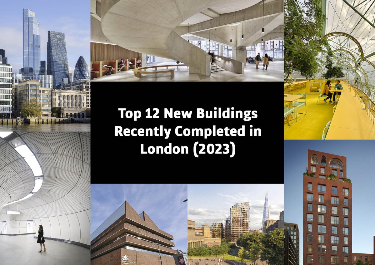 _vduran's tweet photo. 12 New Buildings in London:
1. 22 Bishopsgate by PLP Architecture
2. Newfoundland by Horden Cherry Lee
3. Design District Canteen by Selgascano
4. Esperance Bridge by Moxton Architects
5. RCA Battersea by Herzog &amp; de Meuron
Check full list here 👉🏼
https://t.co/JQAbXzjNJI https://t.co/GtETMagxG3
