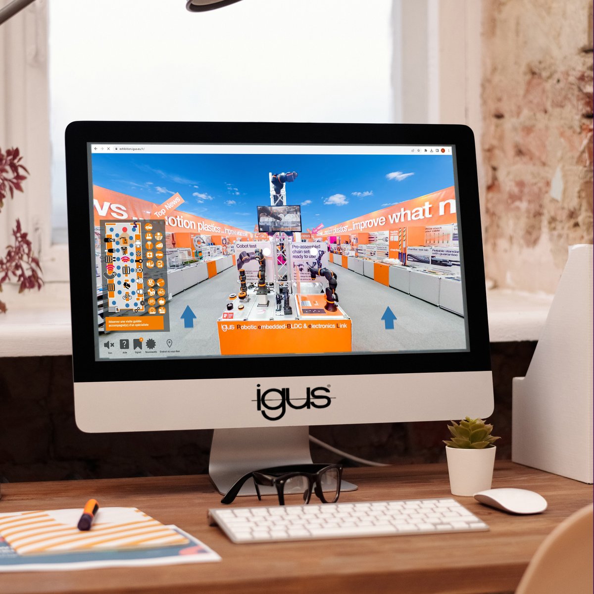 Visitez notre #stand #virtuel sur igus.fr à tout moment de la journée depuis le confort de votre bureau 💻​ ​Explorez nos #solutions par gamme ou par #secteur d'activité ainsi que toutes nos #nouveautés 👉 urlz.fr/oxBc