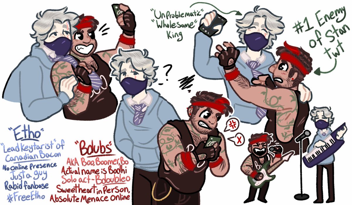 nhothicket's tweet photo. Rock 'n Roll baby!
Divorce duo band au.

#ethofanart #bdubsfanart https://t.co/p1BTRx5adn