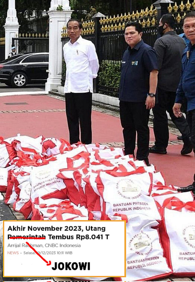 Jika bansos atas nama jokowi, boleh dong utang negara atas nama jokowi juga...? 

Setuju 👉🏻 🔄
Setuju Banget 👉🏻🔄❤