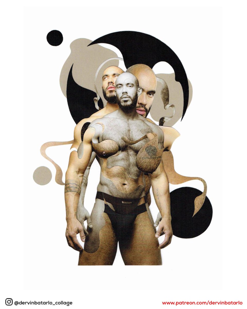 Hand-cut collage on paper x 📸 Santiago Neyra • 👤 <a href="/Louis_Ricaute/">🐻Louis R🐻</a> 

PATREON.COM/DERVINBATARLO