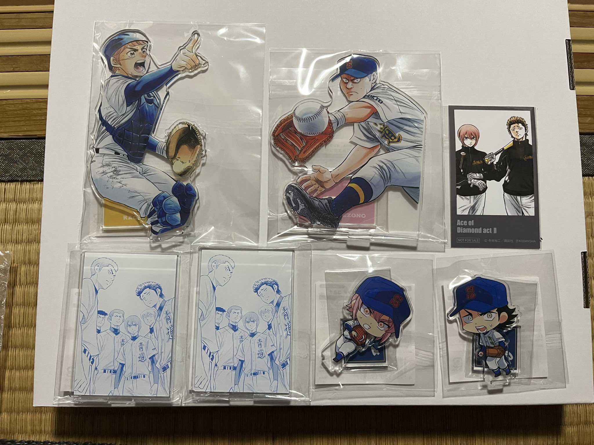 ダイヤのA くじ引き堂 御幸一也 缶バッジ 7点セット くじ引き堂 ダイヤのA 缶バッジ 御幸一也