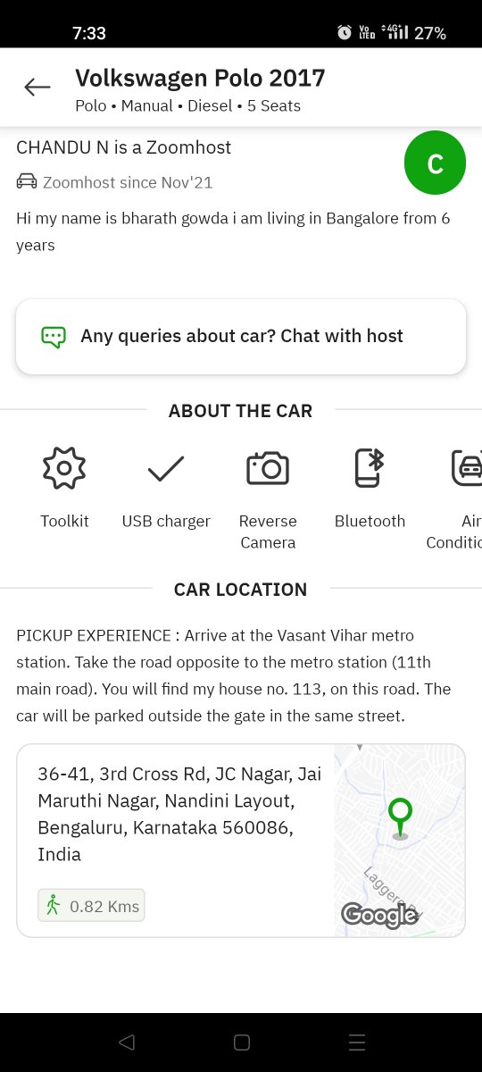 rushiii_b's tweet photo. Had a disgusting experience with @Zoomcar_India 
Booked car but there was no car, no contact to host or customer support, no office, nothing. Ruined the whole trip! 
@AdvisorLaborLaw request your support for the resolution and refund.
@jagograhakjago @consumerforum_ 
@morang https://t.co/cqxxgvvO2s