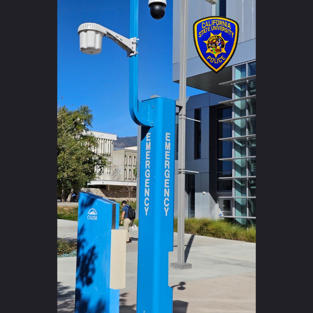 CSUSB_PD's tweet image. @CSUSBNews students, did you know we have several blue phones on at the Palm Desert as well as the San Bernardino Campuses to use to report or request the police.

We test these phones annually. We are the #GoldStandard in campus safety ##ChooseCSUSB