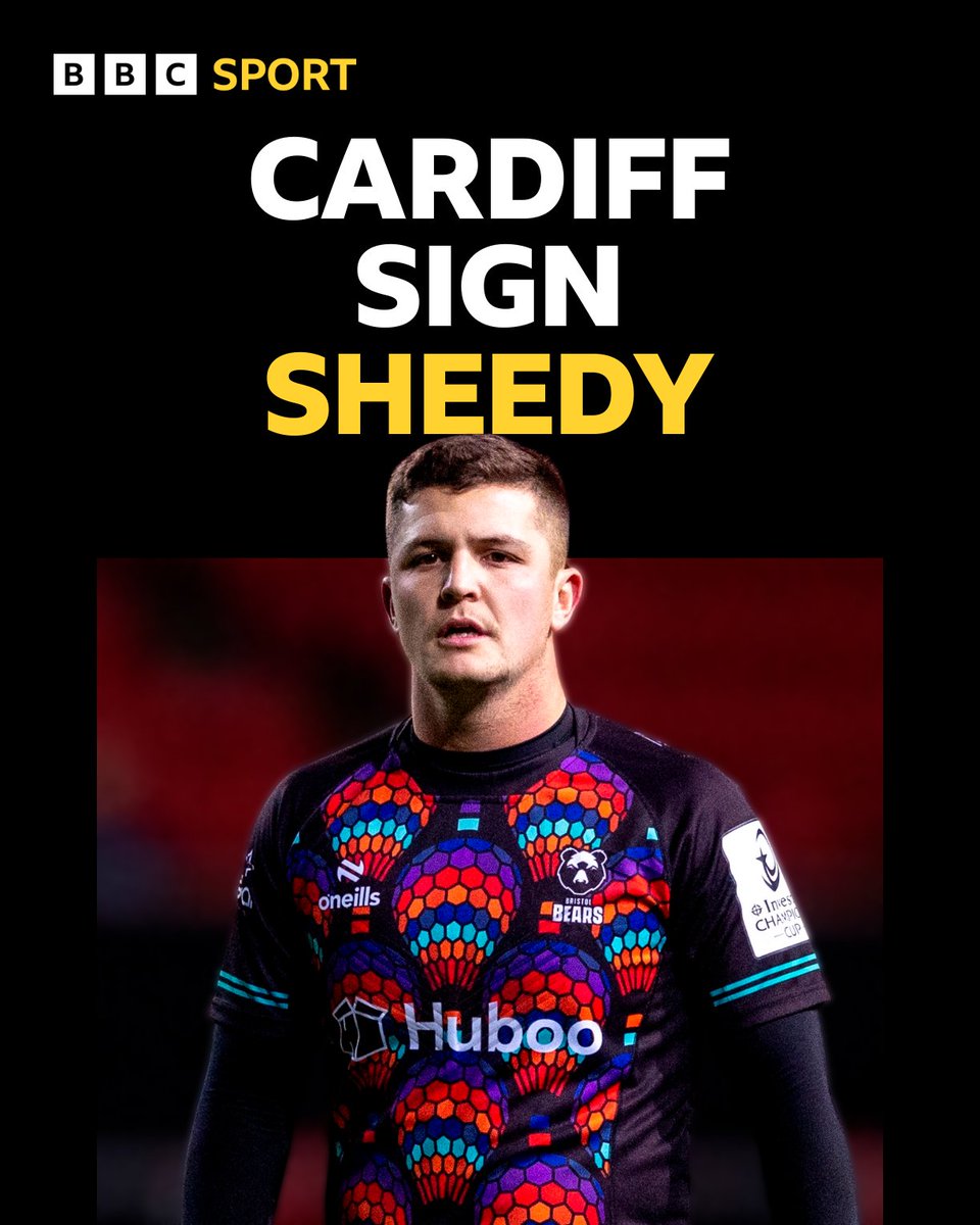 BBCSportWales's tweet photo. It's official ✅ 

Wales fly-half Callum Sheedy will join home-city team Cardiff from Bristol for the 2024-25 season 🏉 

#BBCRugby https://t.co/PIS5Q3I4HE