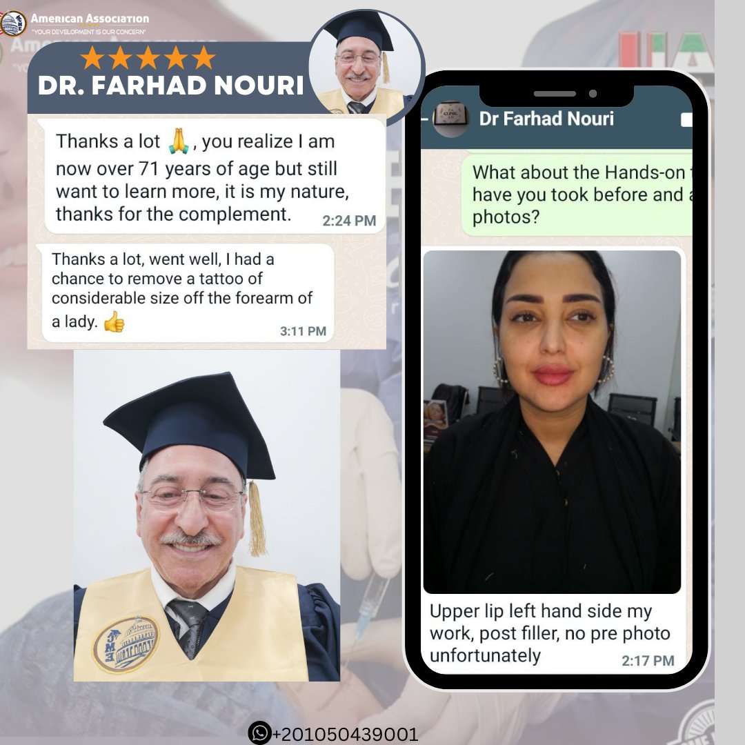 m_magdy46162's tweet photo. " 𝒀𝒐𝒖 𝒂𝒓𝒆 𝒕𝒉𝒆 𝒈𝒓𝒆𝒂𝒕𝒆𝒔𝒕 𝒑𝒓𝒐𝒋𝒆𝒄𝒕 𝒚𝒐𝒖 𝒘𝒊𝒍𝒍 𝒆𝒗𝒆𝒓 𝒘𝒐𝒓𝒌 𝒐𝒏 "
Check the Feedback and send a message to know the upcoming date and details of the course in DUBAI.
WhatsApp: +20 105 043 9001
#filler #cheekfiller #lips #beauty #Botox #derma https://t.co/AB9hyWMOfb