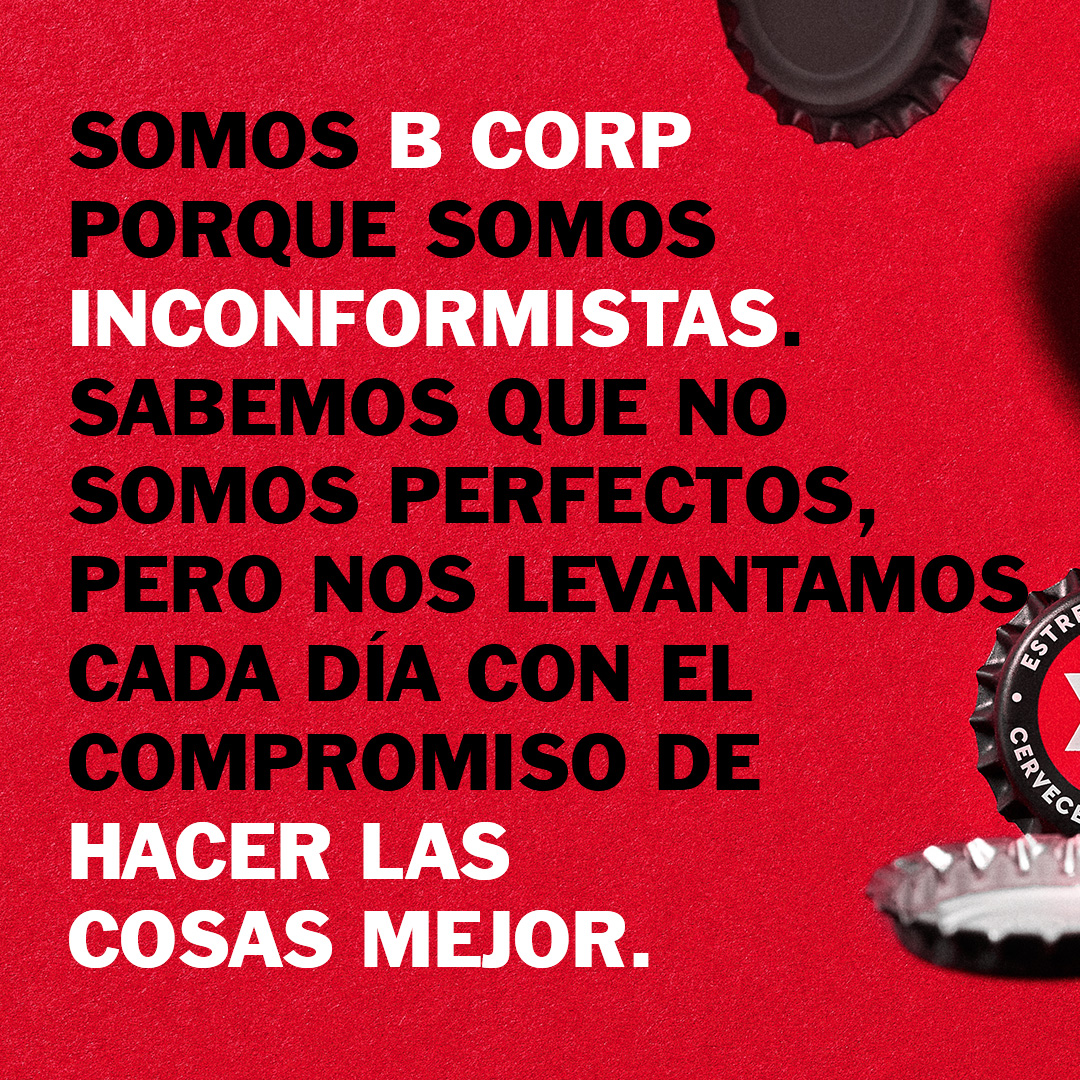 Somos B Corp gracias a nuestro compromiso real de impacto positivo superando una exigente evaluación con iniciativas como No pack.

Queda mucho por hacer y no bajaremos los brazos.
@BCorpSpain @mundoHR #HijosDeRiveraBCorp #Inconformistasdesde1906 #DeNaturalezaInconformista