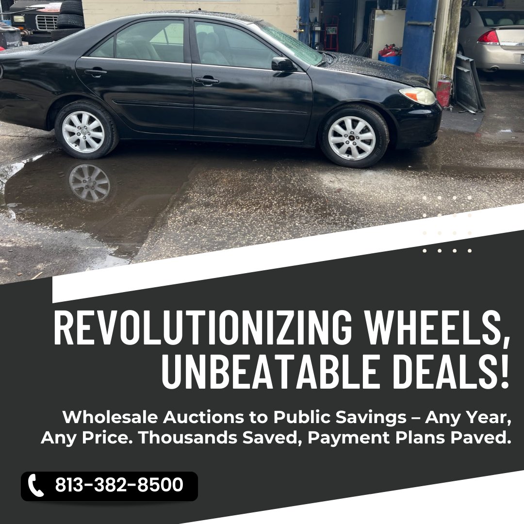 Revolutionizing Wheels, Unbeatable Deals! 🌟 Discover the thrill of Wholesale Auctions to Public Savings – Any Year, Any Price. Thousands Saved, Payment Plans Paved. 🤑 Dial 813-382-8500 now to roll into your dream ride! 

#CarDeals #AutoAuctions #SavingsOnWheels #DreamRide